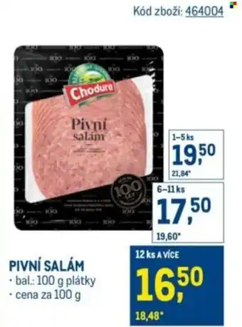 Makro Pivní salám nabídka