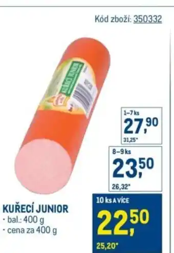 Makro Kuřecí junior nabídka