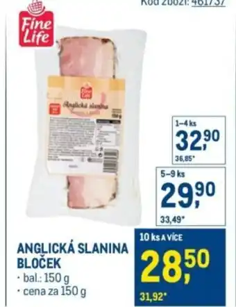 Makro Anglická slanina bloček nabídka