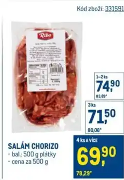Makro Salám chorizo nabídka