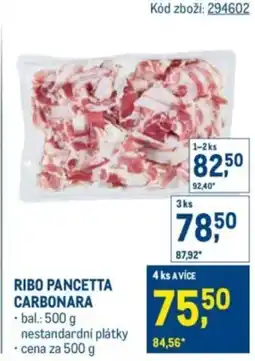 Makro Ribo pancetta carbonara nabídka