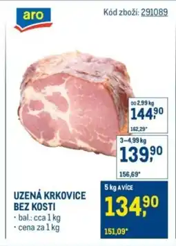 Makro Uzená krkovice bez kosti nabídka