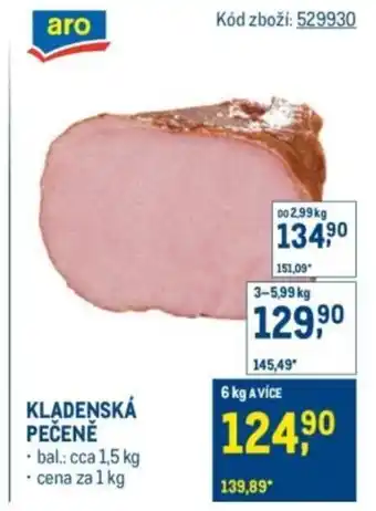 Makro Kladenská pečeně nabídka