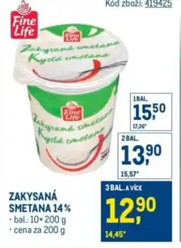 Makro Zakysaná smetana 14% nabídka