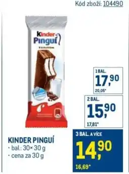 Makro Kinder pingui nabídka