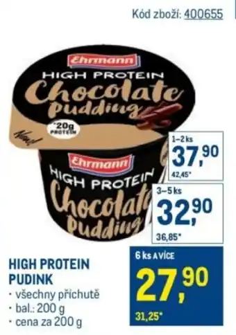 Makro High protein pudink nabídka