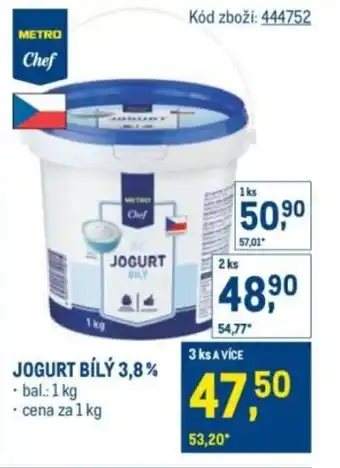 Makro Jogurt bílý 3,8% nabídka