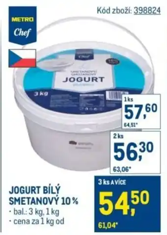 Makro Jogurt bílý smetanový 10% nabídka