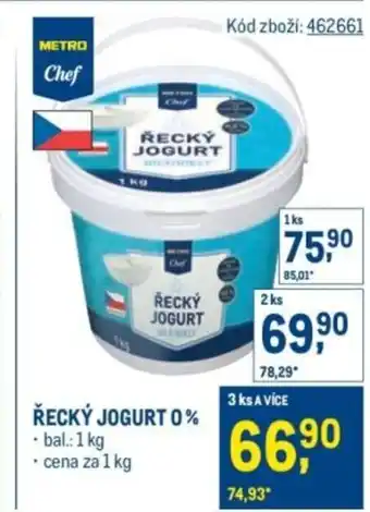 Makro Řecký jogurt 0% nabídka