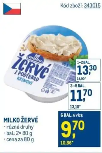 Makro Milko žervé nabídka
