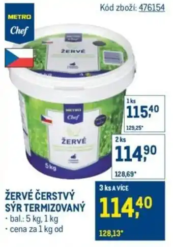 Makro Žervé čerstvý syr termizovaný nabídka