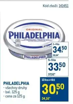 Makro Philadelphia nabídka