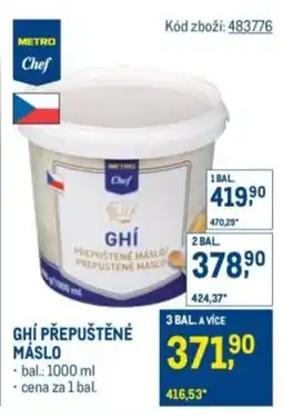 Makro Ghí přepuštěné máslo nabídka