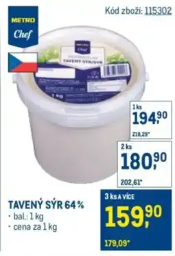 Makro Tavený sýr 64% nabídka
