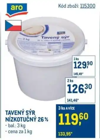 Makro Tavený sýr nízkotučný 26% nabídka