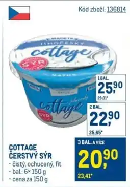 Makro Madeta Cottage čerstvý sýr nabídka