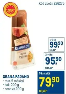 Makro Grana Padano nabídka