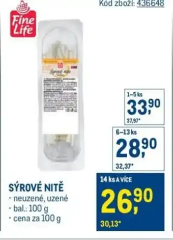 Makro Sýrové nitě nabídka