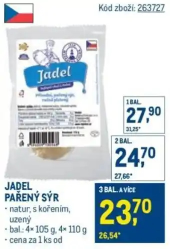 Makro Jadel pařený sýr nabídka