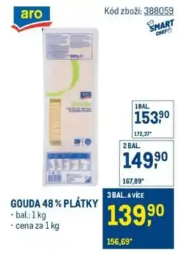 Makro Gouda 48% plátky nabídka