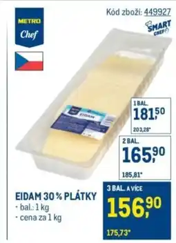 Makro Eidam 30% plátky nabídka
