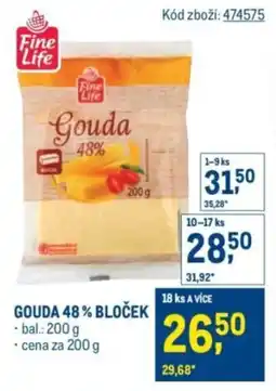 Makro Gouda 48% bloček nabídka