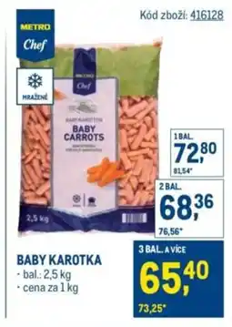Makro METRO Chef Baby karotka nabídka