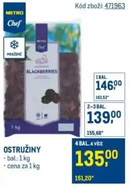 Makro METRO Chef Ostružiny nabídka