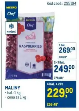 Makro METRO Chef Maliny nabídka
