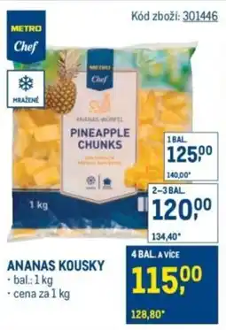 Makro METRO Chef Ananas kousky nabídka