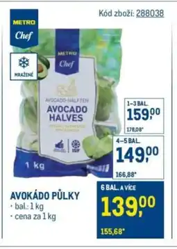 Makro METRO Chef Avokádo půlky nabídka