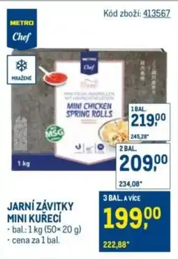 Makro METRO Chef Jarní závitky mini kuřecí nabídka