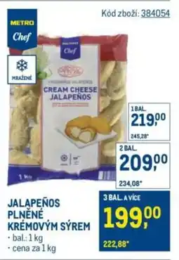 Makro METRO Chef Jalapeños plněné krémovým sýrem nabídka