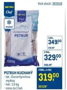 Makro METRO Chef Pstruh kuchaný nabídka