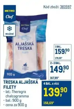 Makro METRO Chef Treska aljašská filety nabídka