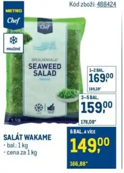 Makro METRO Chef Salát wakame nabídka