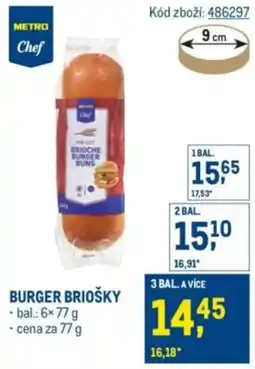 Makro Burger briošky nabídka