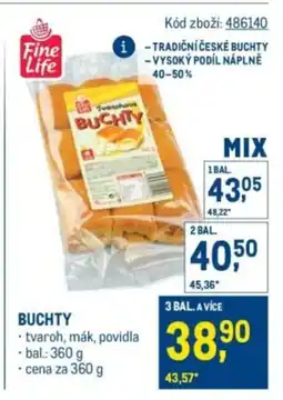 Makro Fine Life Buchty nabídka