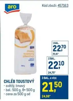 Makro Chléb toustový nabídka