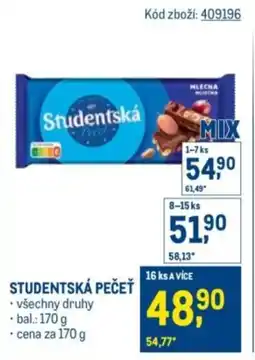Makro Studentská pečeť nabídka