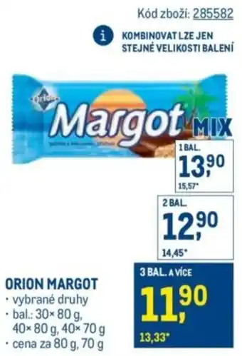 Makro Orion margot nabídka