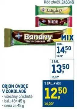 Makro Orion ovoce v čokoládě nabídka