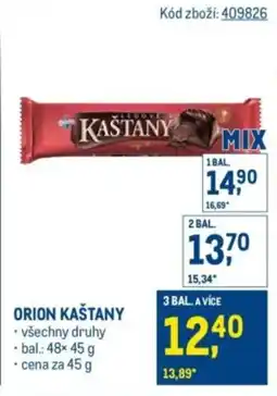 Makro Orion kaštany nabídka