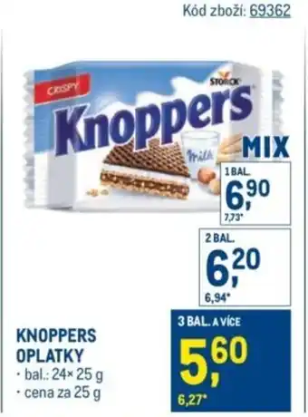 Makro Knoppers oplatky nabídka