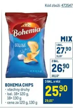 Makro Bohemia chips nabídka