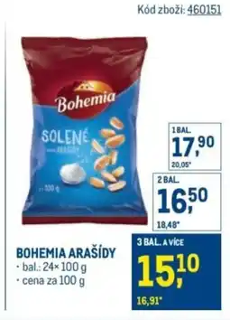 Makro Bohemia arašídy nabídka
