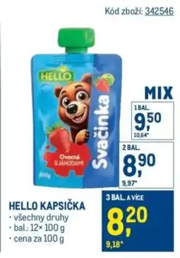 Makro Hello kapsička nabídka
