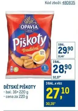 Makro Dětské piškoty nabídka