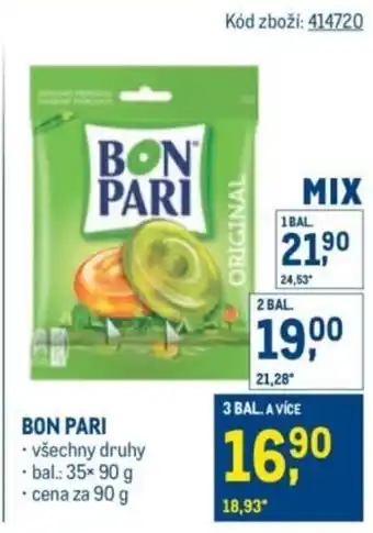 Makro Bon pari nabídka