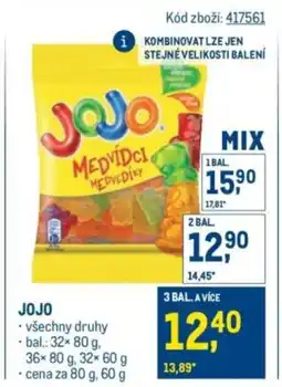 Makro Jojo nabídka